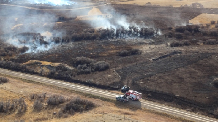 The fire near Bustall, Sask., covered more than 30,000 hectares, while the Tompkins fire was about 4,000 hectares in size. (Jenny Hagan/Backroad Photography)